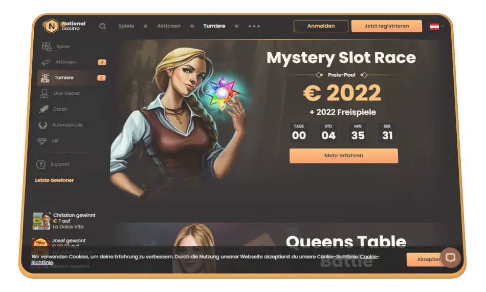 National casino Online-Glücksspiel