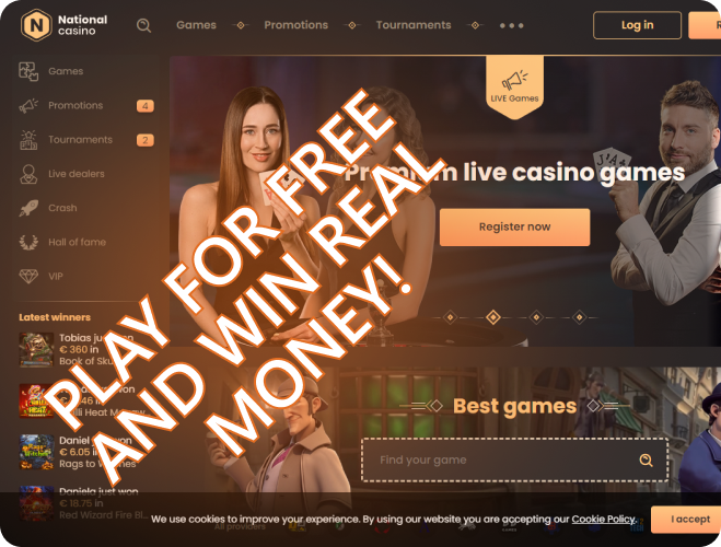 Play for free and WIN real money!